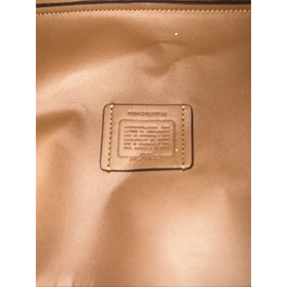 Coach Hadley Convertible Shoulder Crossbody Bag In Suede Sienna - Picture 12 of 13